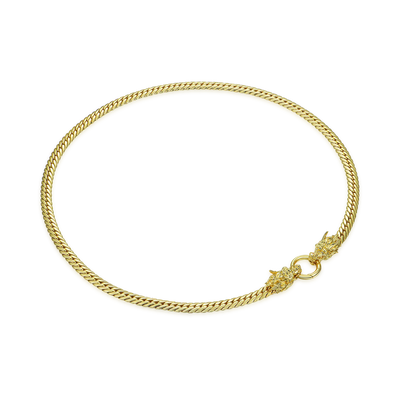 WONG Double Dragon Miami Cuban Chain & Wallet Chain - 8mm