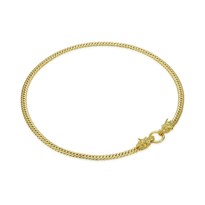 WONG Double Dragon Miami Cuban Chain & Wallet Chain - 8mm