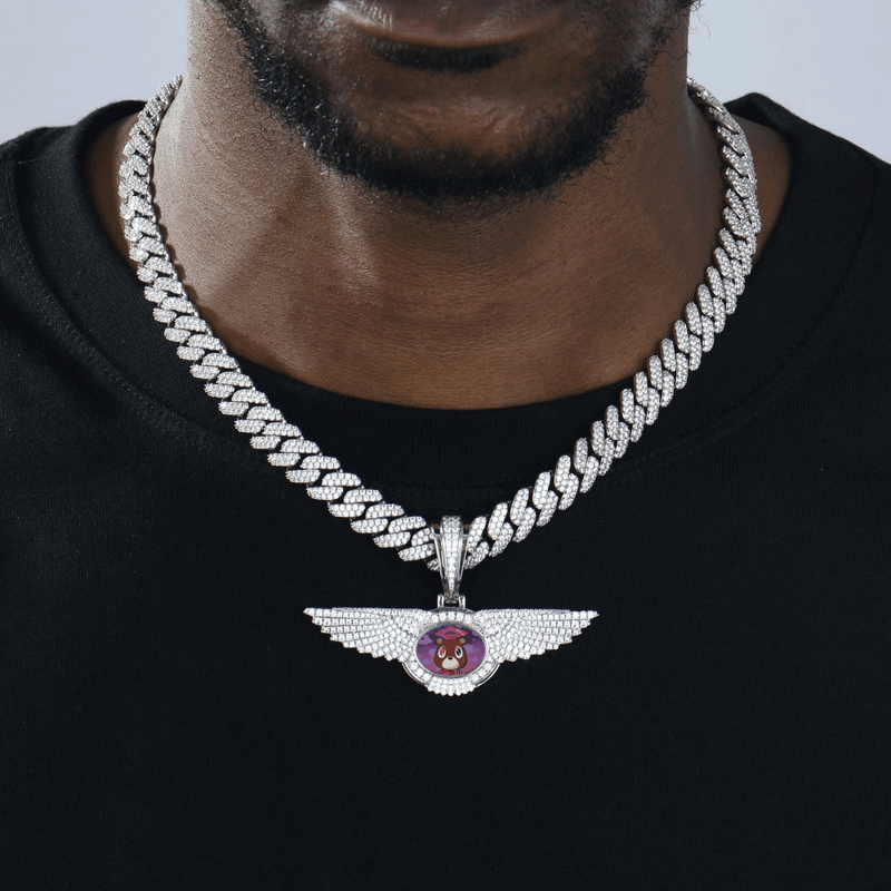 Custom Flying Wings Photo Pendant