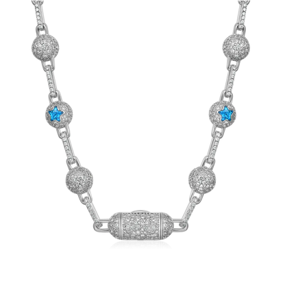 Catena a sfere ghiacciate LaFlare - 12 mm