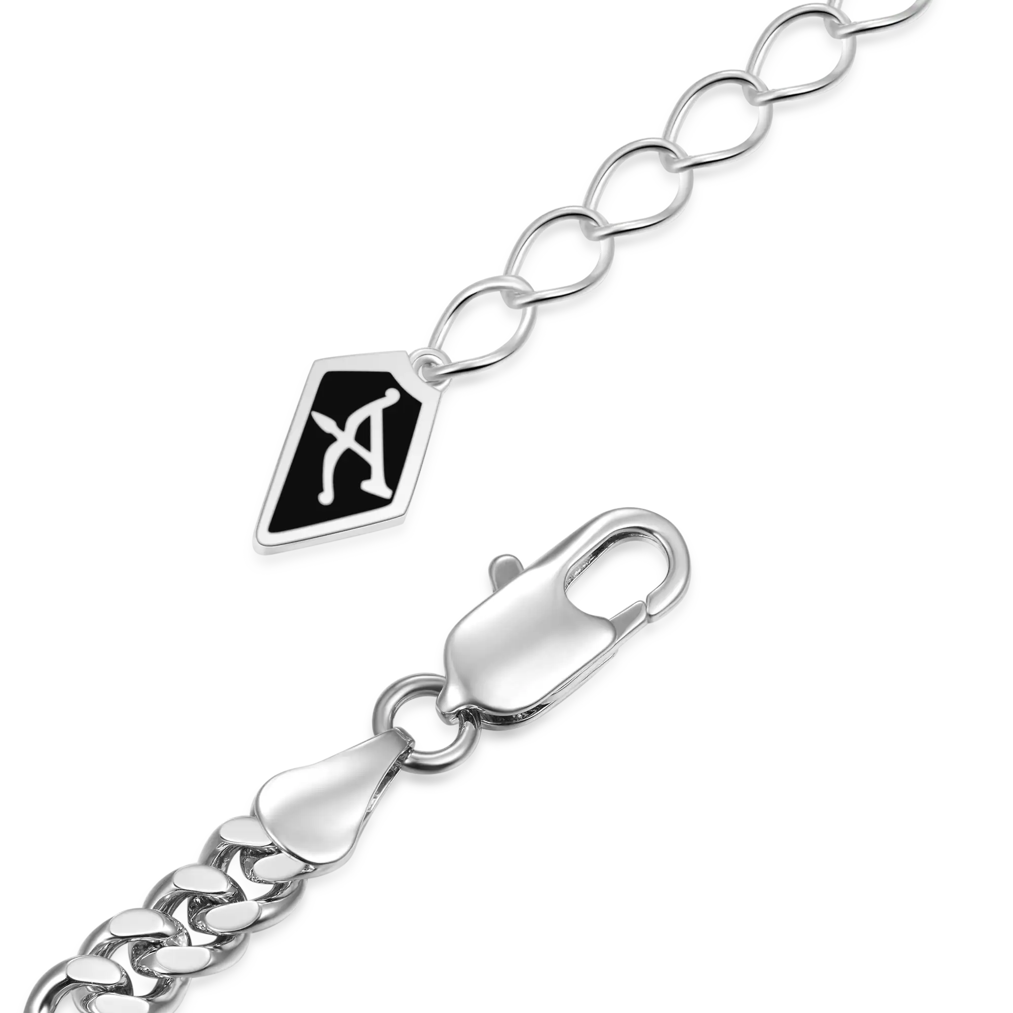 Bracciale cubano regolabile da Fleur de lis - 4 mm [solo negli Stati Uniti]