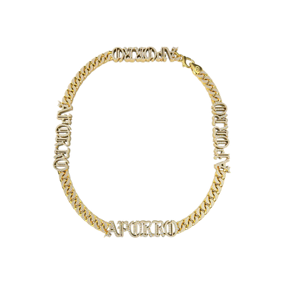 #Style_10mm Iced Chain