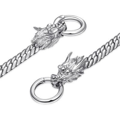 WONG Double Dragon Miami Cuban Chain & Wallet Chain - 8mm