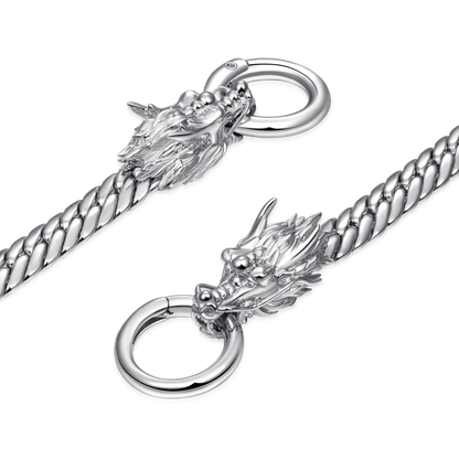 WONG Double Dragon Miami Cuban Chain & Wallet Chain - 8mm