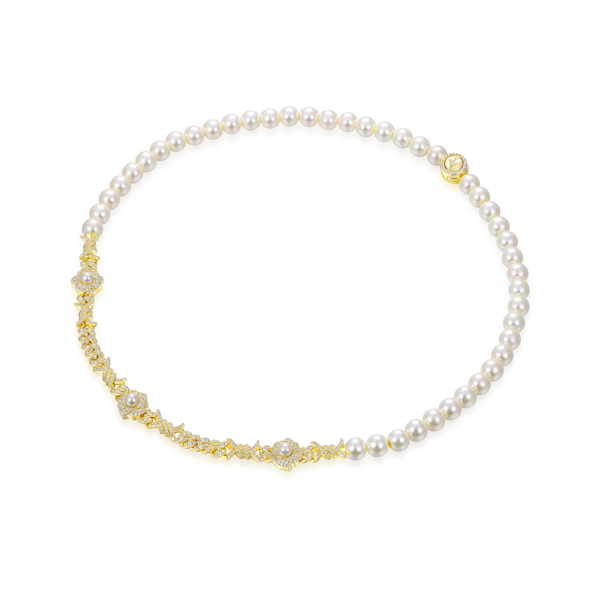 Rose Thorn Pearl Chain - 8mm