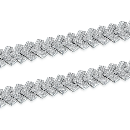 Women's Backbone Cuban Link Chain - 12mm