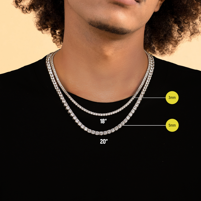 Iced out 2025 tennis chain