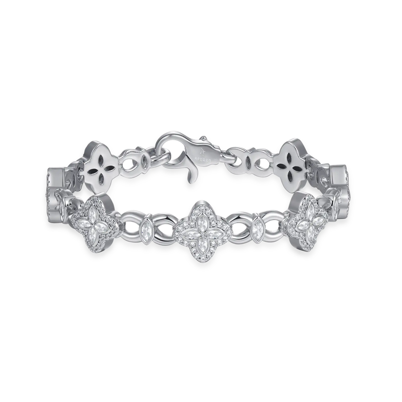 Iced Clover Blessing Bracelet - APORRO