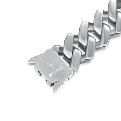 Custom Rollercoaster Buckle Prong Cuban Chain - 25mm