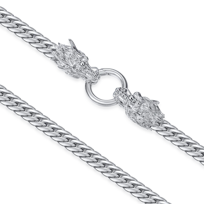 WONG Double Dragon Miami Cuban Chain & Wallet Chain - 8mm