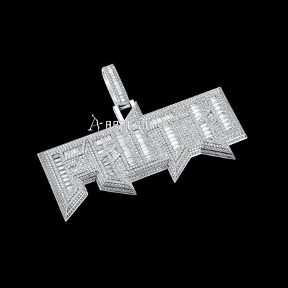 APORRO Premium Custom Baguette Name Necklace