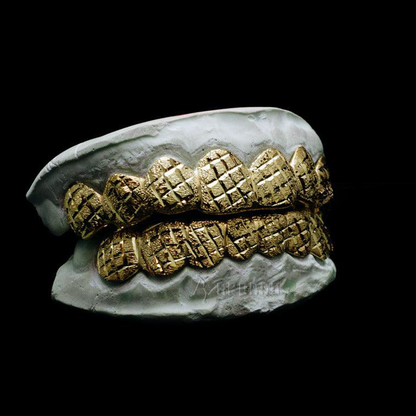 Cut di diamanti personalizzato con grillz di polvere di diamanti