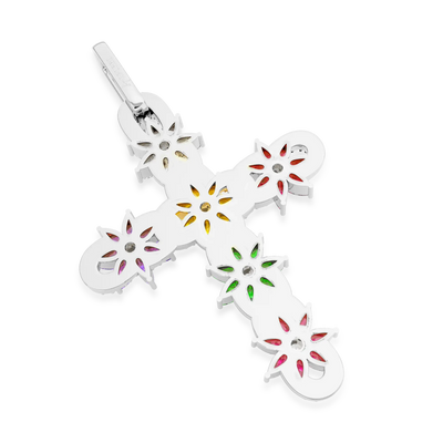 Lily Infinity Cross Pendant