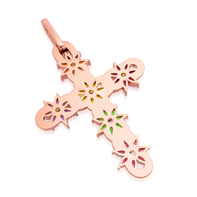 Lily Infinity Cross Pendant