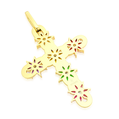 Lily Infinity Cross Pendant