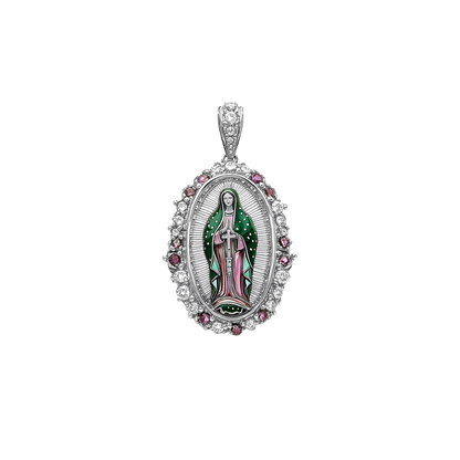 Saint Mary Radiant Pendant & Rope Chain Layer Set