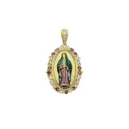 Saint Mary Radiant Pendant & Rope Chain Layer Set