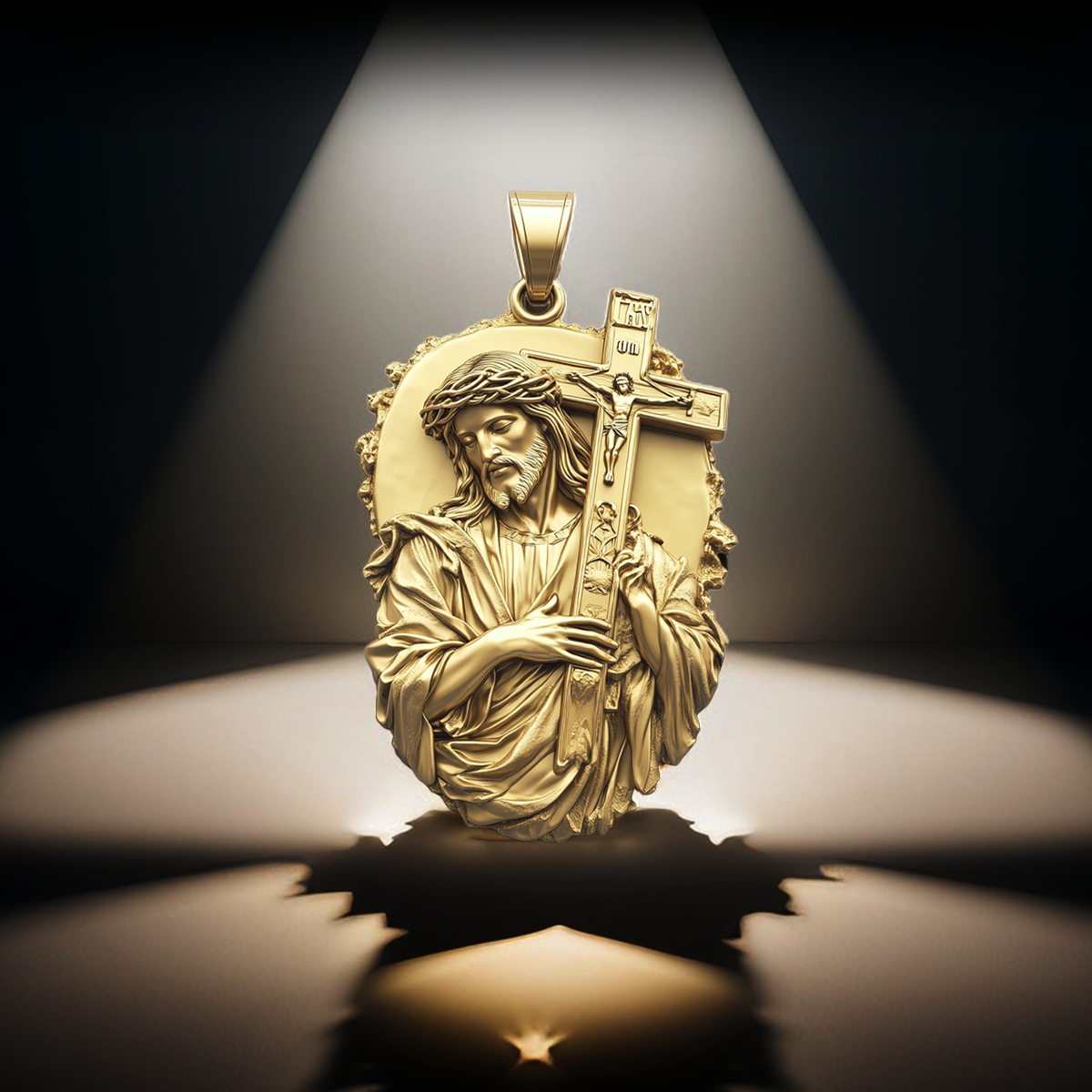 Sacred Grace Jesus Pendant