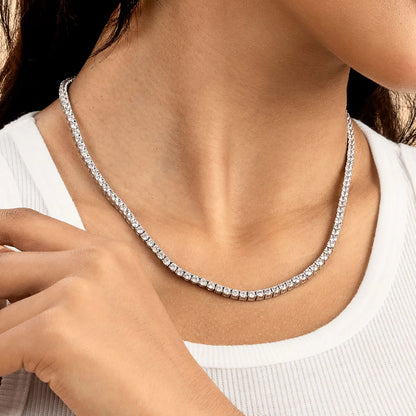 Iced Moissanite Tennis Chain - 3mm