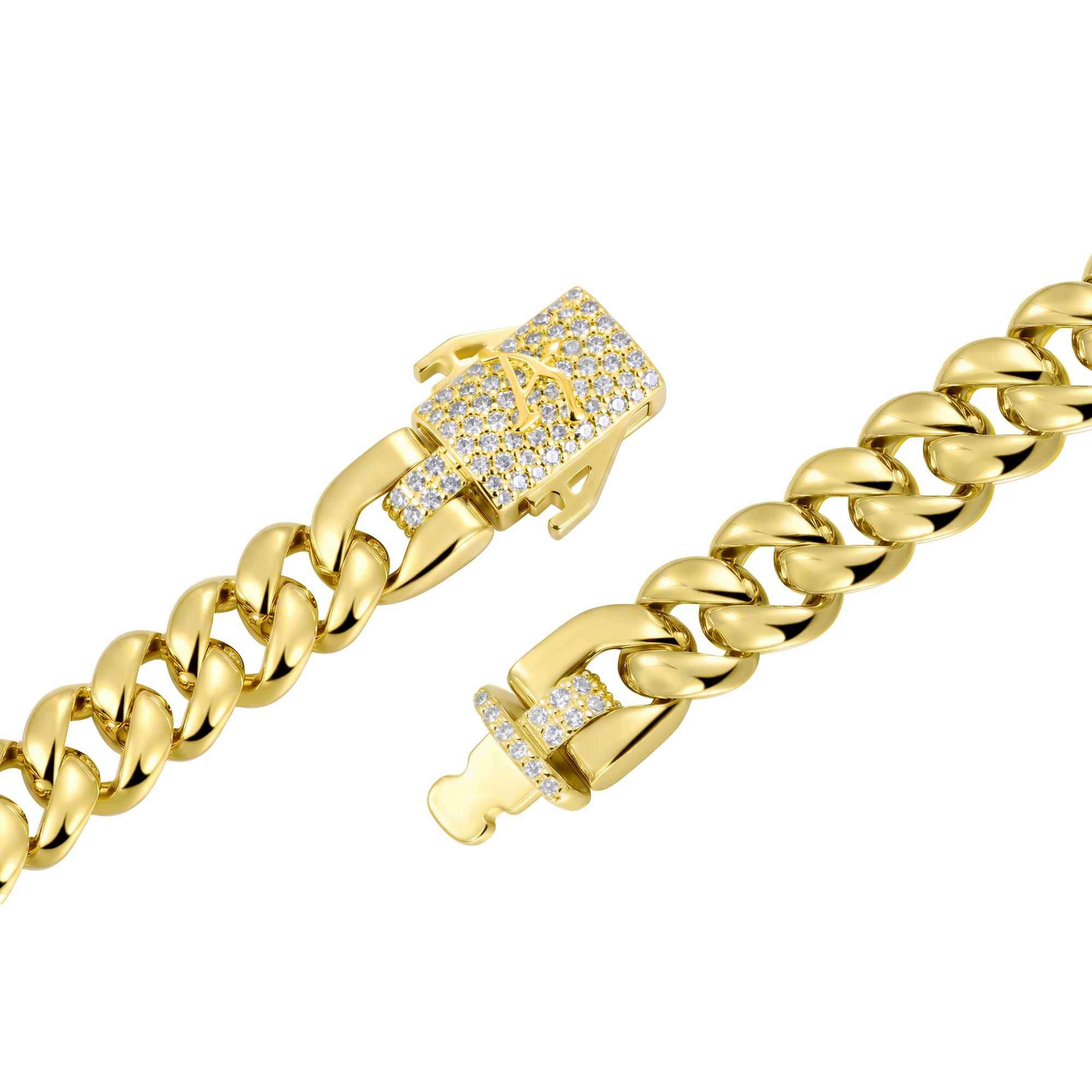 Moissanite Cuban Link Chain - 8mm