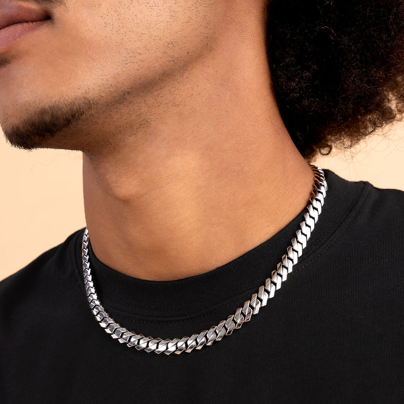 Plain Gold Prong Cuban Choker - Everyday Jewelry For Men & Women - APORRO