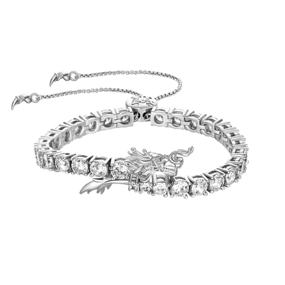 Bracciale/Braccialetti placcati in oro con drago e fenice, - Italia Bracciale/Braccialetti placcati in oro con drago e fenice, - Italia