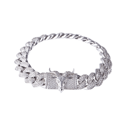 Bracelet de liaison cubaine de 12 mm G.O.A.T