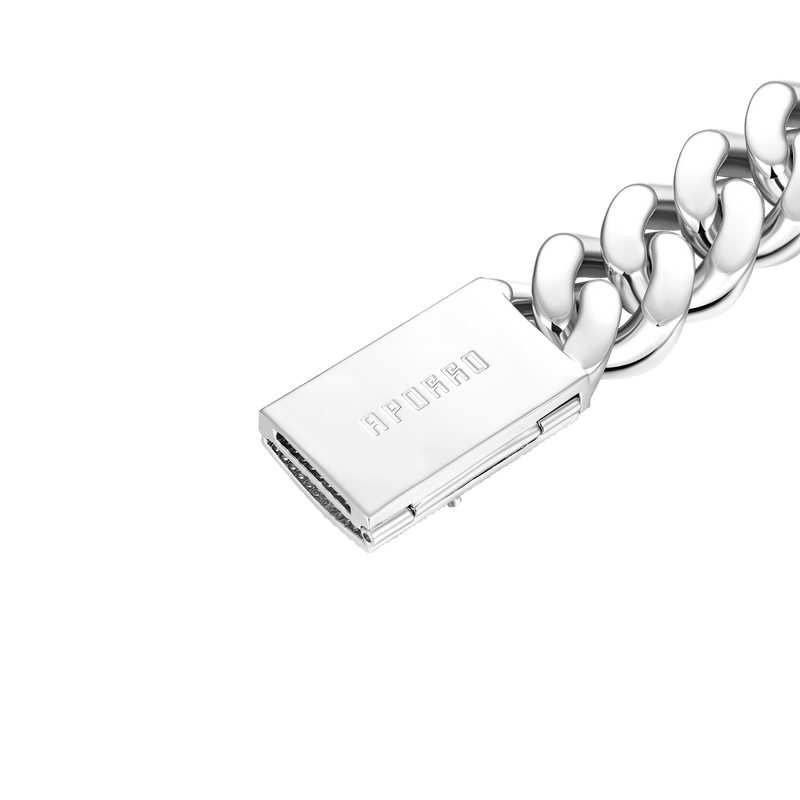 19mm Aporro A® Box Clasp Cuban Link Bracelet - APORRO