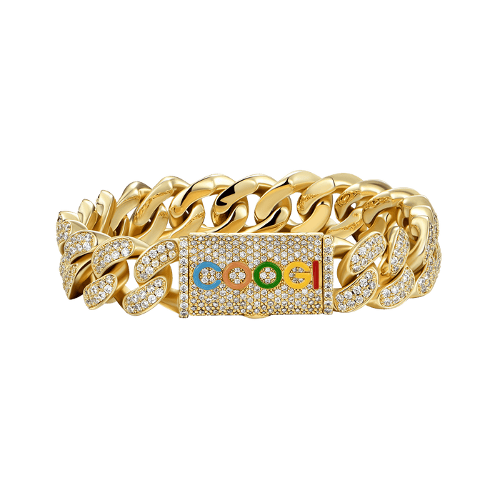 APORRO X COOGI 12mm 18K Gold “BASIC” Cuban Bracelet - APORRO