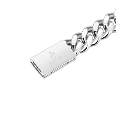 WONG Dragon Box Clasp Cuban Bracelet - 15mm