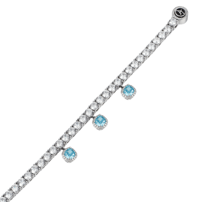 Bracciale tennis in ghiaccio tritato - 5 mm