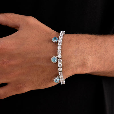 Bracciale tennis in ghiaccio tritato - 5 mm