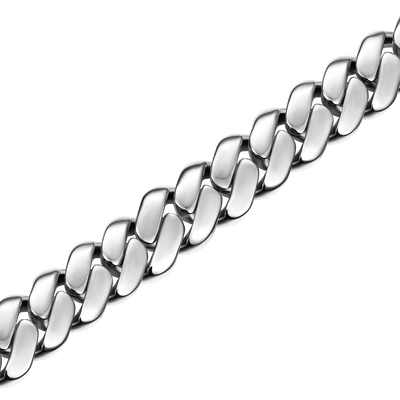 Solid Miami Cuban Bracelet - 12mm