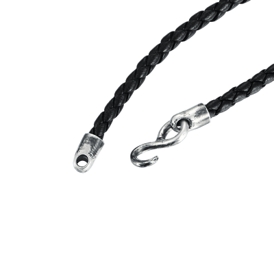 Pulsera Infinito de Piel de Serpiente Negra