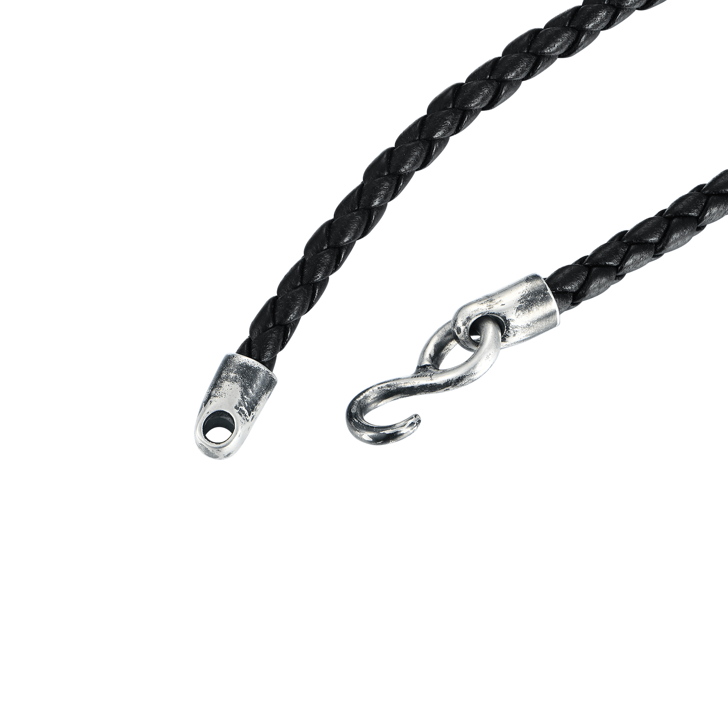 Infinity Black Snake Leather Bracelet