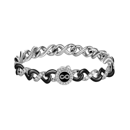 Infinity Two-tone Snake Shape Bracelet - 8mm