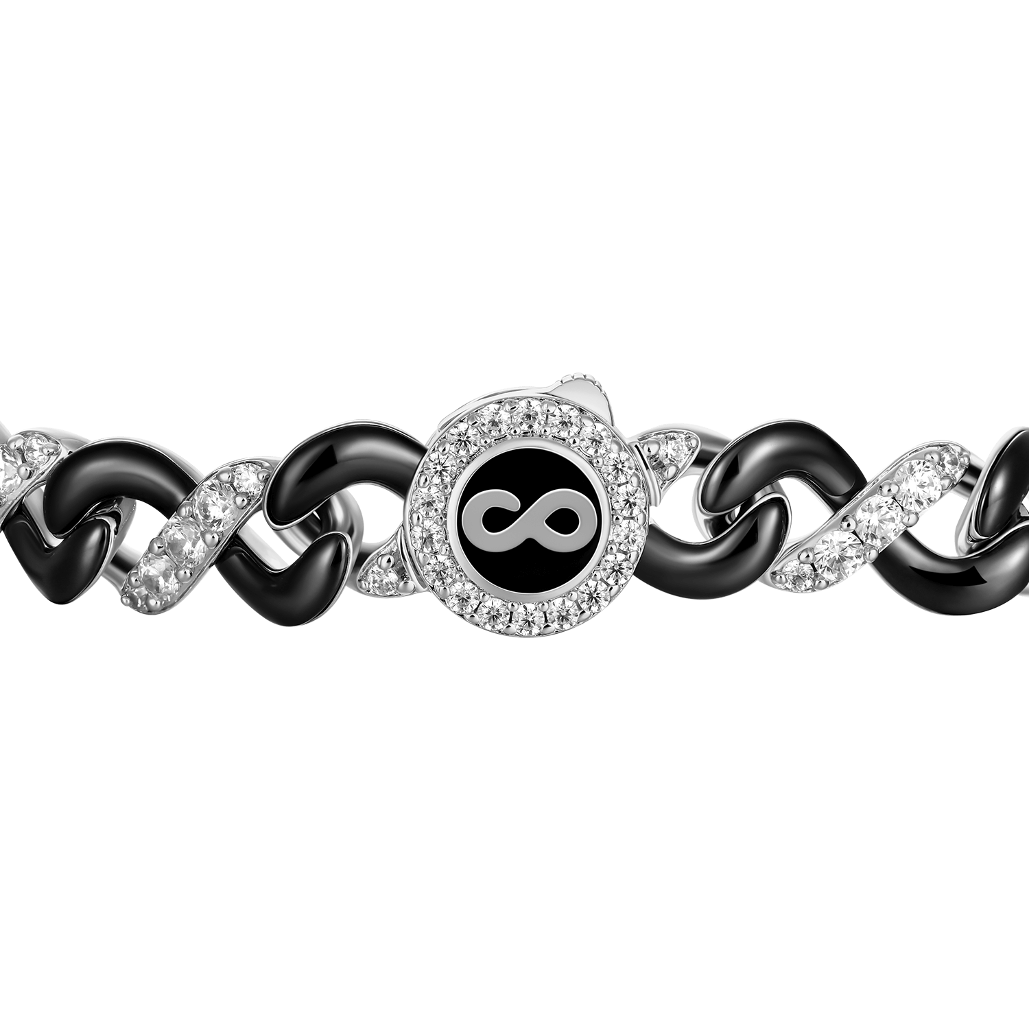 Infinity Two-tone Snake Shape Bracelet - 8mm