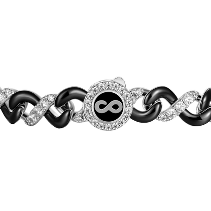 Infinity Two-tone Snake Shape Bracelet - 8mm