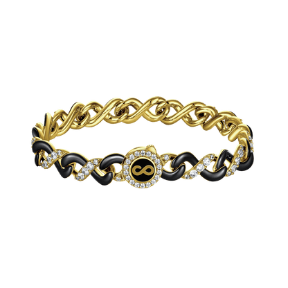 Infinity Two-tone Snake Shape Bracelet - 8mm