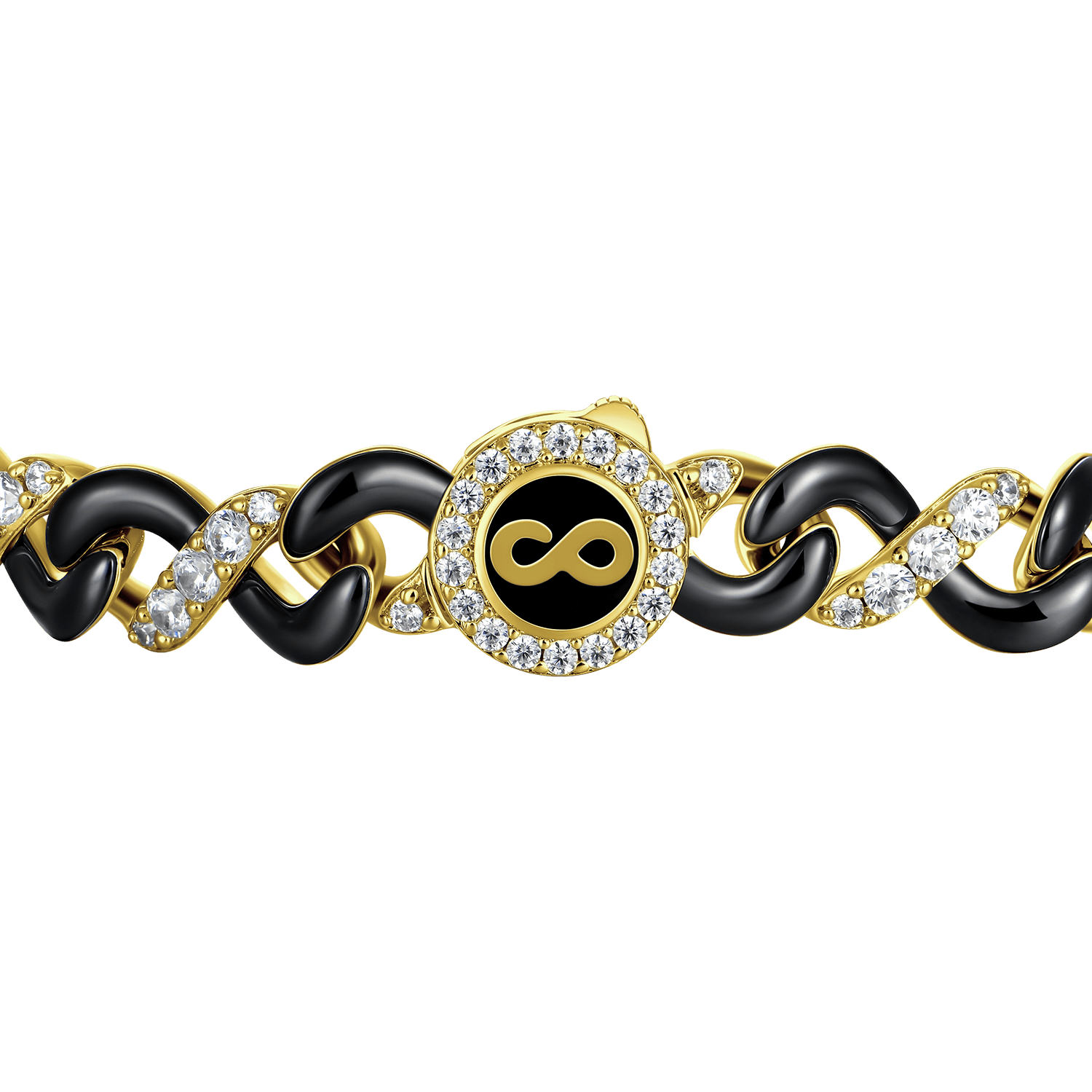 Infinity Two-tone Snake Shape Bracelet - 8mm
