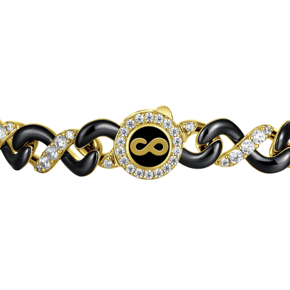 Infinity Two-tone Snake Shape Bracelet - 8mm