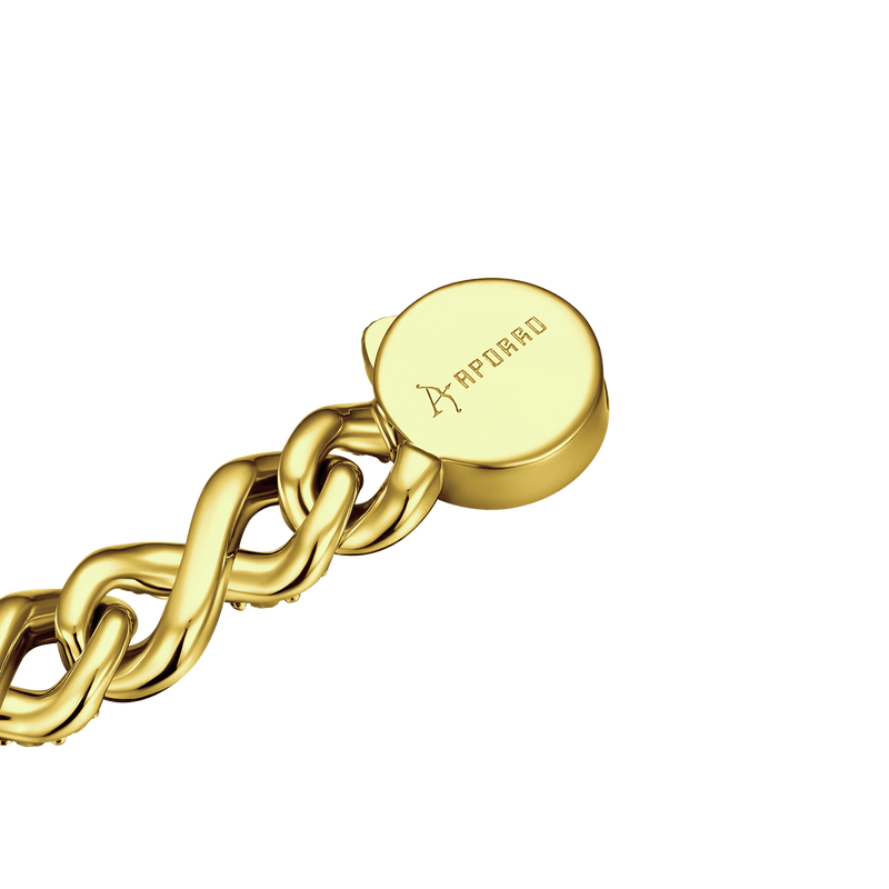 Bracciale Infinity a forma di serpente bicolore da 8 mm - Bracciale a maglie Infinity da uomo - APORRO