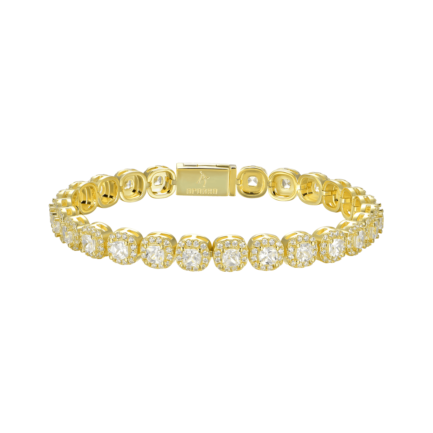 Pulsera de tenis agrupada de colchón - 7 mm