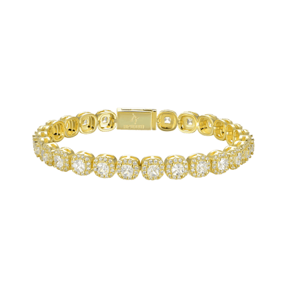 Pulsera de tenis agrupada de colchón - 7 mm