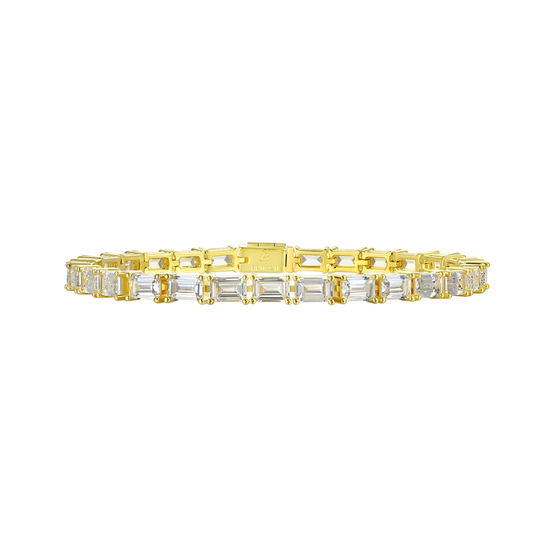 4mm Emerald Cut Tennis Bracelet - APORRO HIP HOP JEWELRY - APORRO