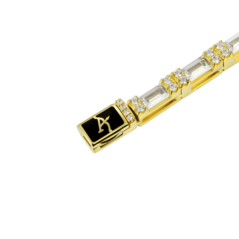 3mm Baguette and Round Cut Tennis Bracelet - APORRO FINE JEWELRY - APORRO