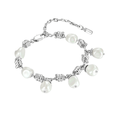 Verstellbares Armband mit Stacheldrahtperlen – 8 mm
