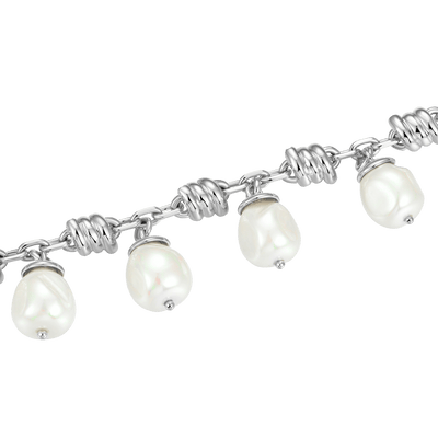 Verstellbares Armband mit Stacheldrahtperlen – 8 mm