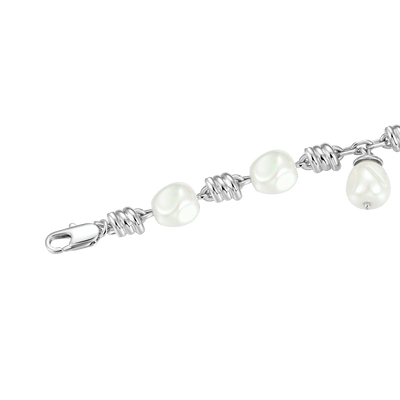 Verstellbares Armband mit Stacheldrahtperlen – 8 mm