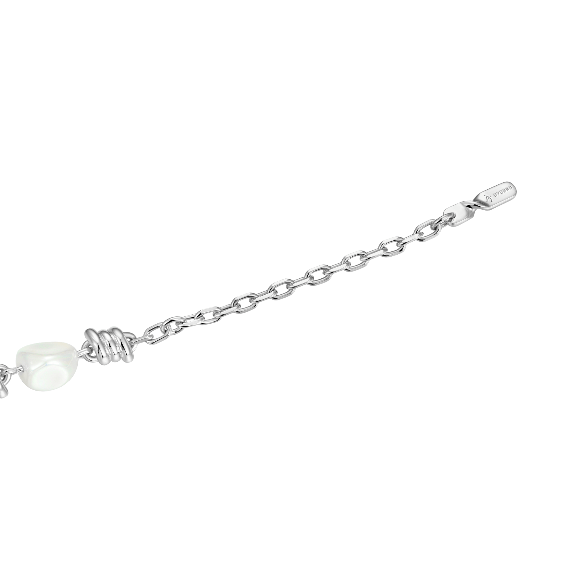 Barbed Wire Pearl Adjustable Bracelet - 8mm